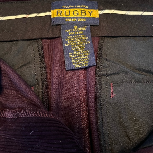 Rugby Ralph Lauren Purple Corduroy Skirt - Picture 4 of 4